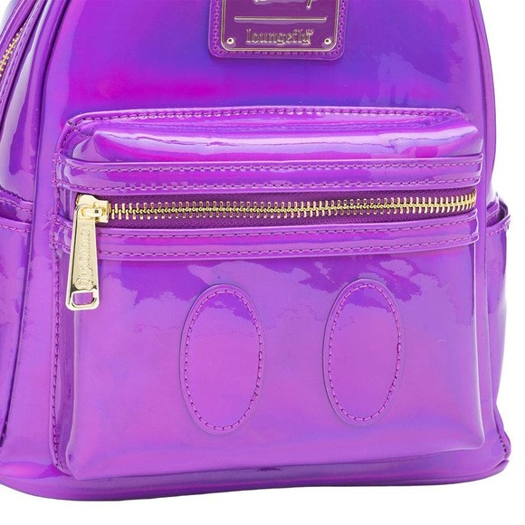 Loungefly Disney Mickey Mouse Holographic Series Mini Backpack - Amethyst - Picture 4 of 9